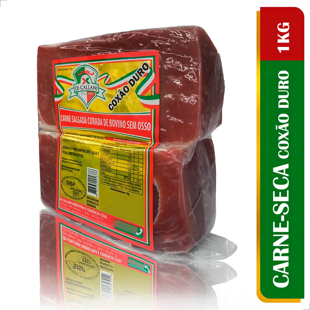 Carne-Seca (Coxão Duro) Tradicional Charque 1Kg - Di Callani