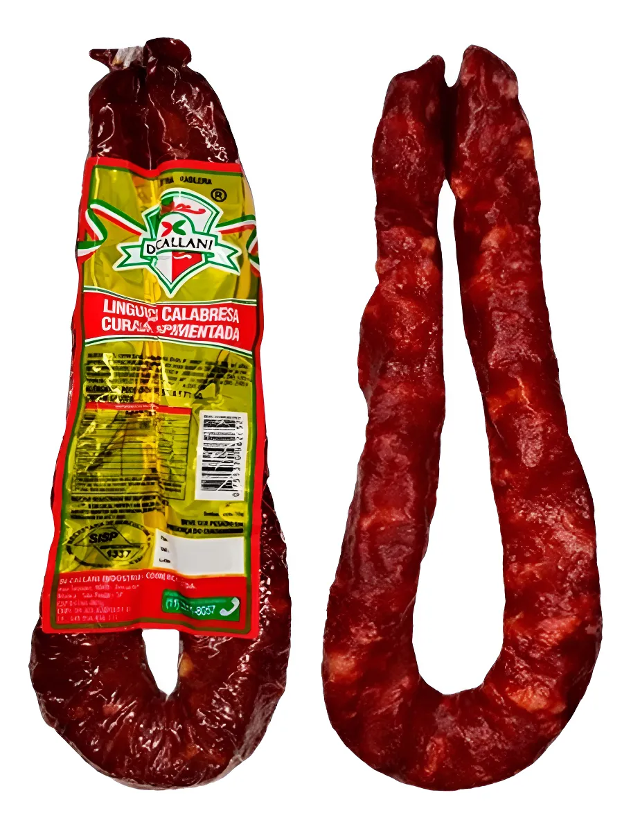 Linguiça Calabresa Curada Artesanal Di Callani (400g / Receita Italiana) - Com Pimenta