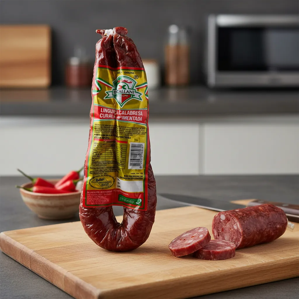 Linguiça Calabresa Curada Artesanal Di Callani (400g / Receita Italiana) - Com Pimenta - Imagem 2