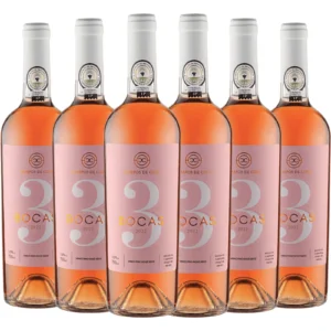 Pack 6 Unidades Vinho 3 Bocas Rosé