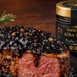 Kit Pastrami Bovino Defumado 1kg + Geleia de Alho Negro com Trufas Brancas